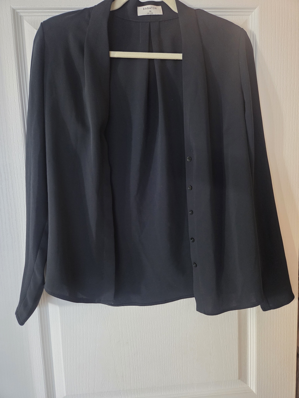 Aritzia Babaton V-kneck Blouse Dark Green